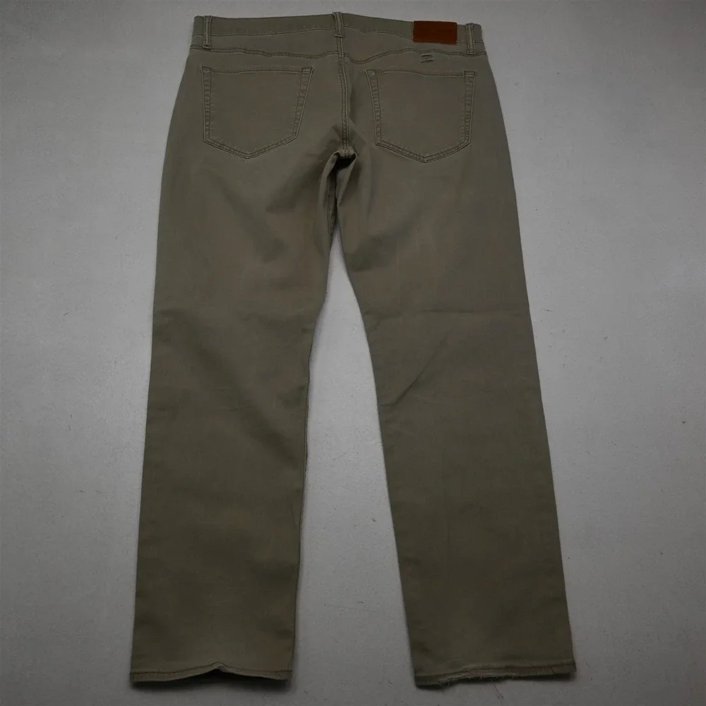 Lucky Brand 36x32 Khaki Brushed‎ 121 Slim Straight Mens Jeans